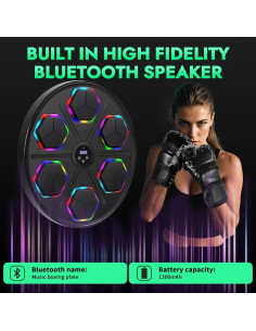 Máquina de Boxeo Musical QEIFEII 9 Modos Bluetooth 2.08kg 2