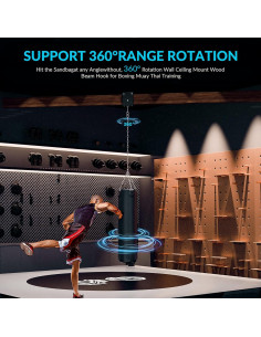 Soporte para Bolsa de Boxeo Pesado AIYOTAR 544kg 360 2
