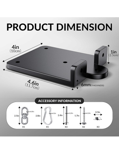 Soporte para Bolsa de Boxeo Pesado AIYOTAR 544kg 360