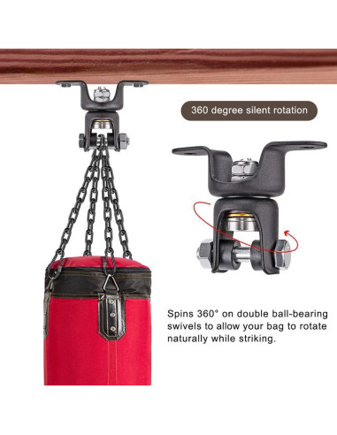 Soporte para Saco de Boxeo BeneLabel con Cadena Negra 362.87 kg