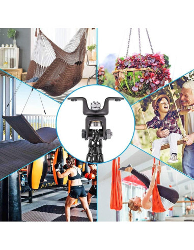 Soporte para Saco de Boxeo BeneLabel con Cadena Negra 362.87 kg