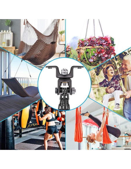 Soporte para Saco de Boxeo BeneLabel con Cadena Negra 362.87 kg