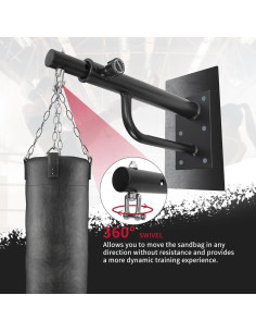 Soporte de bolsa pesada Powerfeng ajustable 43-66 cm 363 kg 2