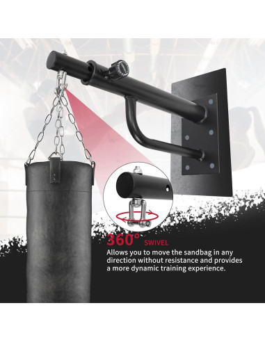 Soporte de bolsa pesada Powerfeng ajustable 43-66 cm 363 kg