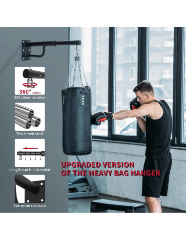 Soporte de bolsa pesada Powerfeng ajustable 43-66 cm 363 kg