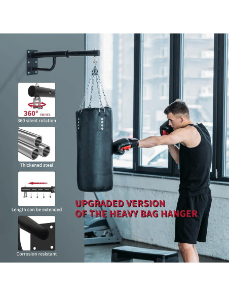 Soporte de bolsa pesada Powerfeng ajustable 43-66 cm 363 kg