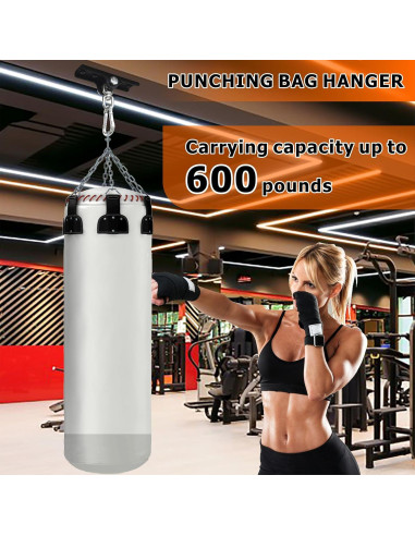 Soporte para Saco de Boxeo YZZHAJ con Rotación 360 - Metal Negro