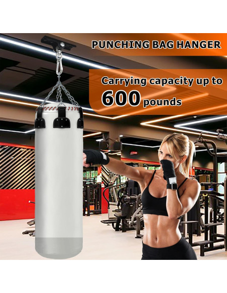 Soporte para Saco de Boxeo YZZHAJ con Rotación 360 - Metal Negro