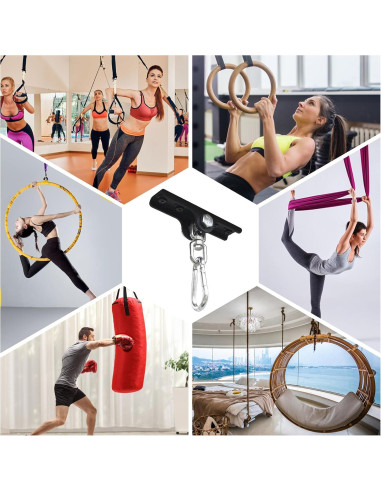 Soporte para Saco de Boxeo YZZHAJ con Rotación 360 - Metal Negro