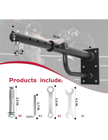 Soporte de bolsa pesada Powerfeng ajustable 43-66 cm 363 kg