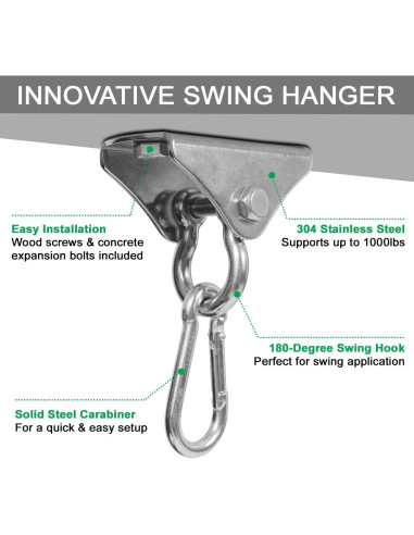 Soporte para Saco de Boxeo Yes4All E3SK, Acero Inoxidable 180