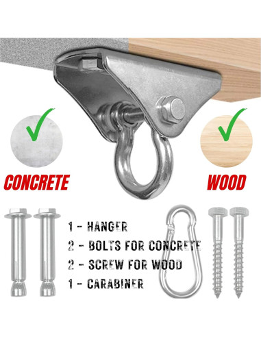 Soporte para Saco de Boxeo Yes4All E3SK, Acero Inoxidable 180