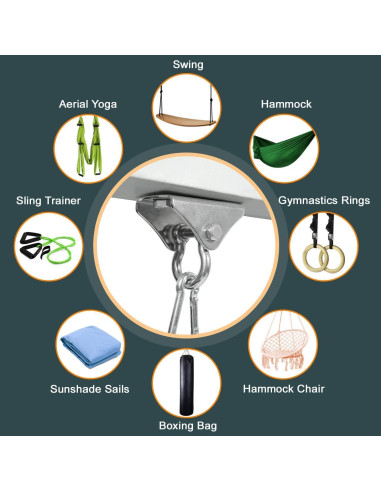 Soporte para Saco de Boxeo Yes4All E3SK, Acero Inoxidable 180