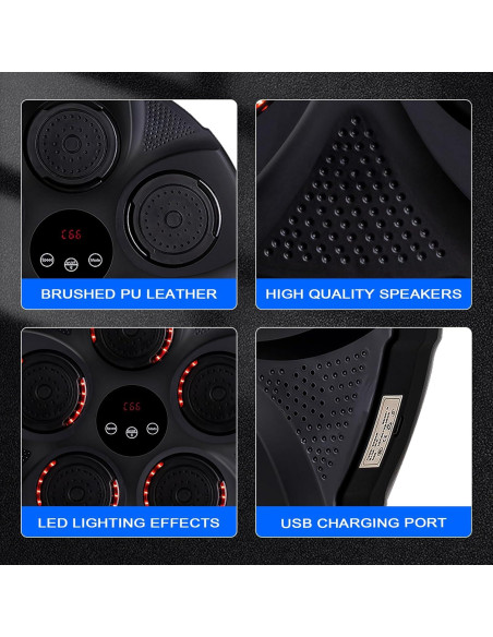 Máquina de Boxeo Musical FAHKNS Montada en Pared con Bluetooth