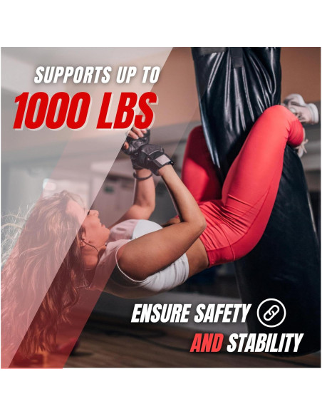 Soporte para Saco de Boxeo Yes4All E3SK, Acero Inoxidable 180