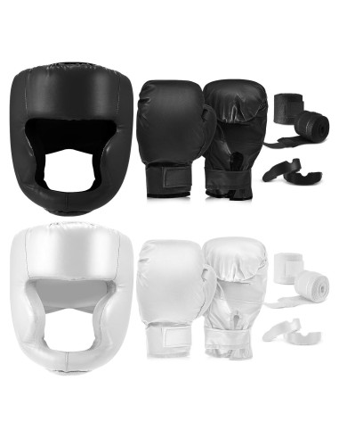 Set de Boxeo Kanayu 14 Piezas con Guantes 16 oz y Casco