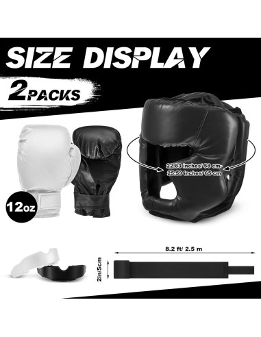 Set de Boxeo Kanayu 14 Piezas con Guantes 16 oz y Casco