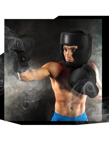 Set de Boxeo Kanayu 14 Piezas con Guantes 16 oz y Casco