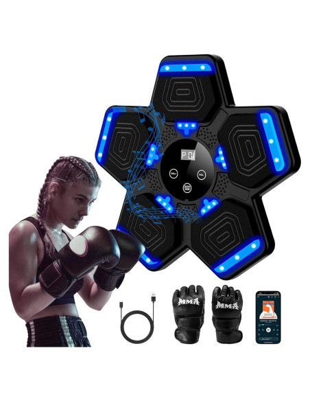 Máquina de Boxeo Musical 2025 QJ22 con Bluetooth y Guantes