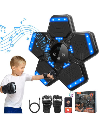 Máquina de Boxeo Musical 2025 QJ22 con Bluetooth y Guantes