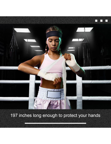 4 Vendajes de Gasa para Boxeo RoundFunny 500 cm Unisex