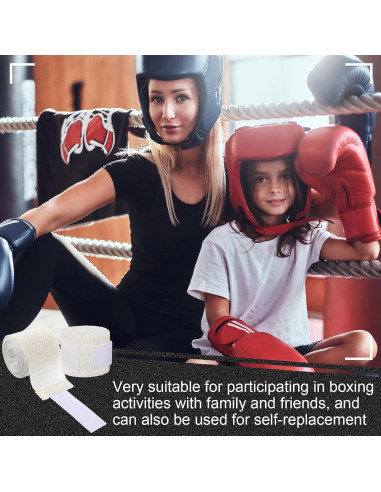 4 Vendajes de Gasa para Boxeo RoundFunny 500 cm Unisex