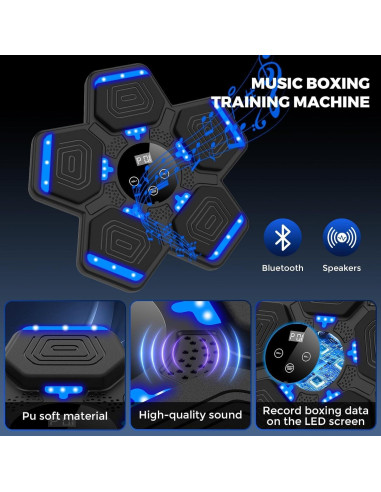 Máquina de Boxeo Musical 2025 QJ22 con Bluetooth y Guantes