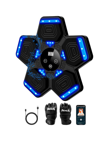 Máquina de Boxeo Musical 2025 QJ22 con Bluetooth y Guantes