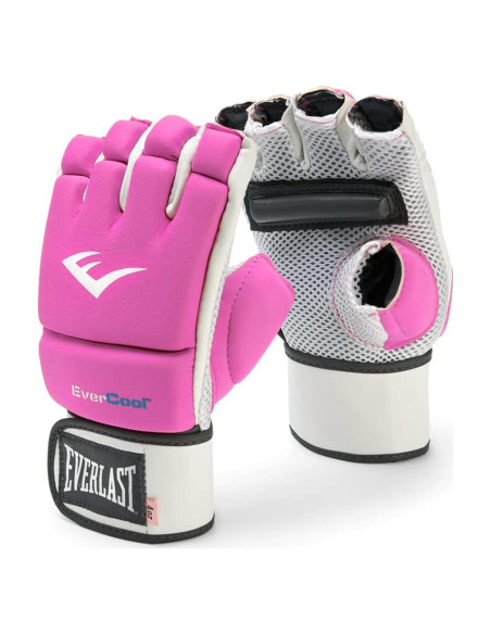 Guantes de Kickboxing Everlast Evercool 4 oz Rosa Neopreno Guantes de Kickboxing Everlast Evercool 4 oz Rosa Neopreno