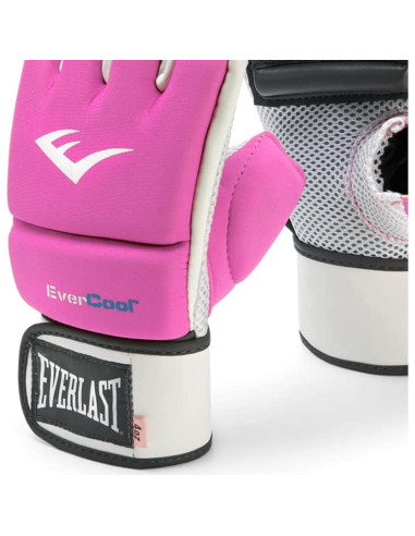Guantes de Kickboxing Everlast Evercool 4 oz Rosa Neopreno