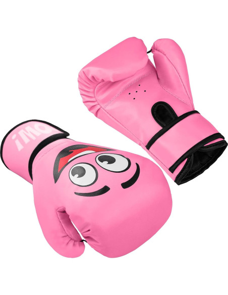 Guantes de Boxeo YORWHIN 4Oz para Niños 3-8 Años Rosa