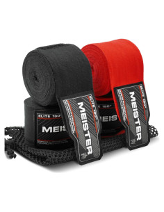 Vendajes de Mano Meister Elite 180'' Adultos Boxeo MMA - 2 Pares