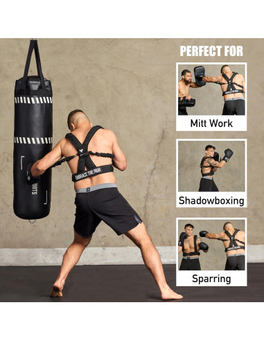 Arnés de Boxeo Elite Sports con Guantes 12oz y Bandas Ajustables