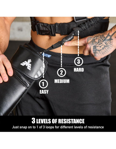 Arnés de Boxeo Elite Sports con Guantes 12oz y Bandas Ajustables