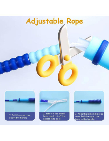 Cuerda de Saltar Ajustable TYSISKNO para Niños y Adultos