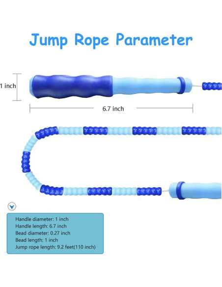 Cuerda de Saltar Ajustable TYSISKNO para Niños y Adultos