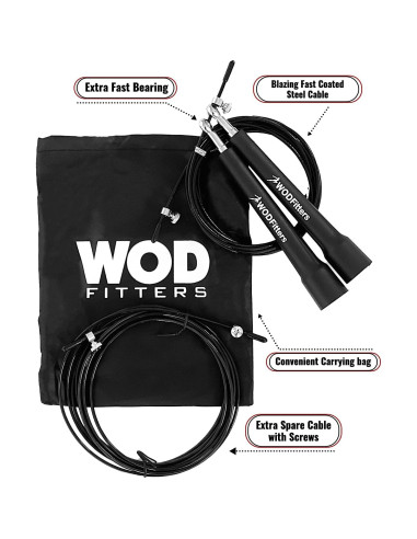 Cuerda de Salto WODFitters Ajustable Doble Bajo 3m - Velocidad