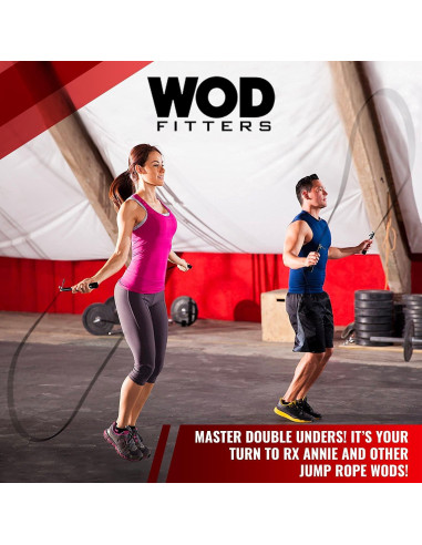 Cuerda de Salto WODFitters Ajustable Doble Bajo 3m - Velocidad