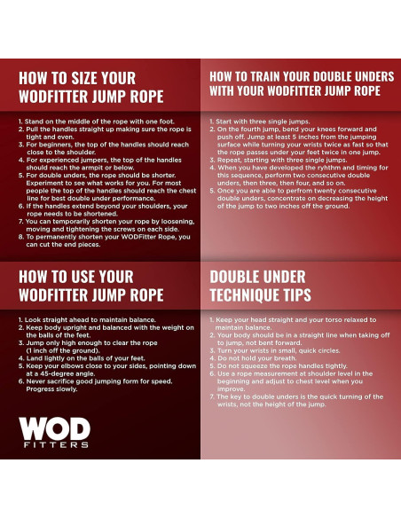 Cuerda de Salto WODFitters Ajustable Doble Bajo 3m - Velocidad