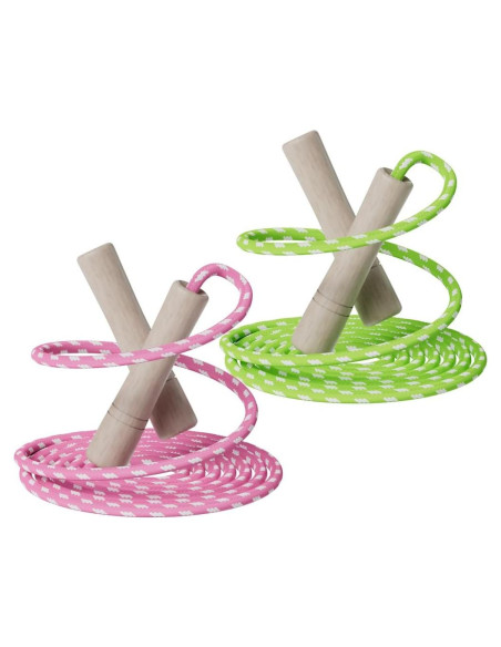 Cuerda de Salto Ajustable Homello para Niños - Algodón y Madera
