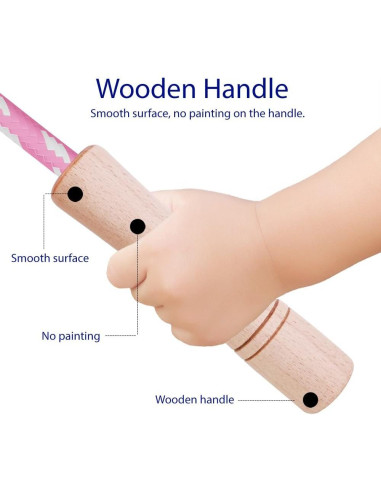 Cuerda de Salto Ajustable Homello para Niños - Algodón y Madera