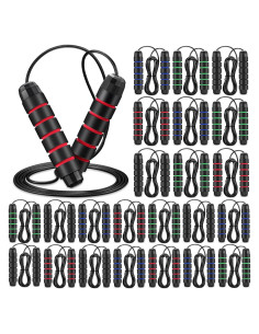 Cuerdas de Salto Ajustables HyDren - 24 Piezas para Fitness