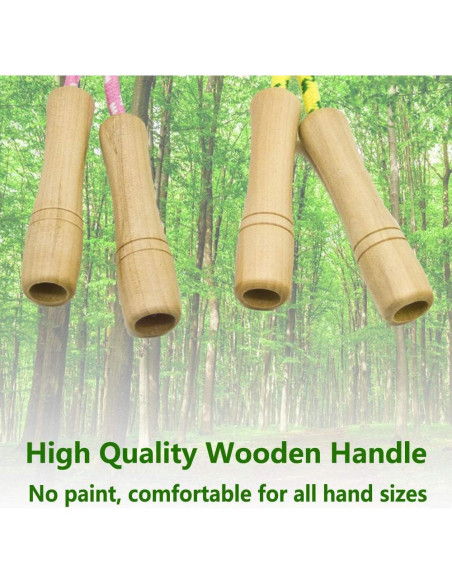 Cuerda de Salto Ajustable Homello para Niños - Algodón y Madera