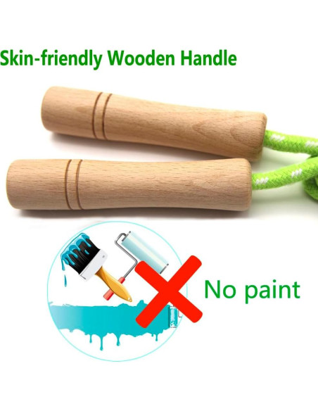 Cuerda de Salto Ajustable Homello para Niños - Algodón y Madera