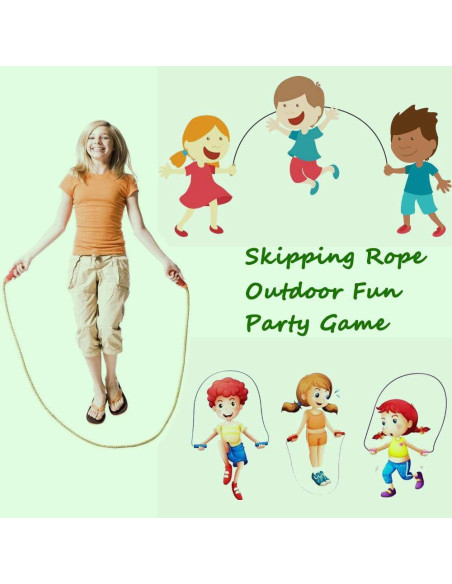 Cuerda de Salto Ajustable Homello para Niños - Algodón y Madera