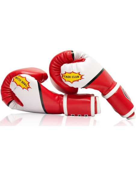 Guantes de Boxeo CKE para Niños 5-12 Años Entrenamiento Rojo