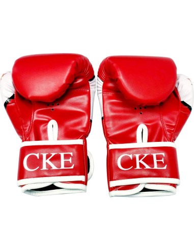 Guantes de Boxeo CKE para Niños 5-12 Años Entrenamiento Rojo