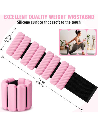 Conjunto de Pesas Ajustables para Muñeca Teikugv 0.91 kg