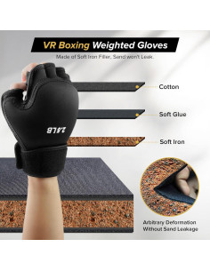 Guantes de Entrenamiento con Peso Rockhouse 2.27kg Neopreno 2