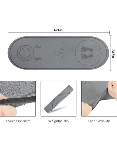 Alfombrilla Antideslizante Dofopo 63x24 para Saltar Cuerda